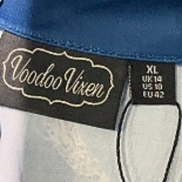 Voodoo Vixen Sea Print Flare Dress - Picture 6 of 8